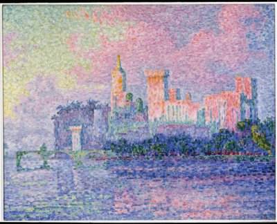 Le château des Papes, Avignon - Paul Signac