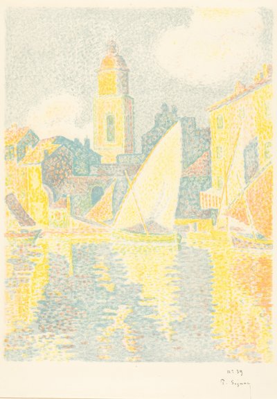 Saint-Tropez : Le port - Paul Signac
