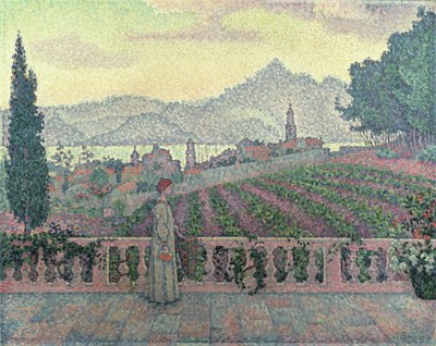 Femme sur la terrasse, 1898 - Paul Signac