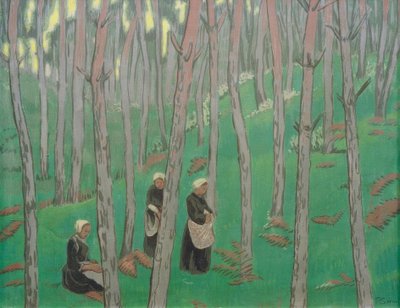 Champignonsammler im Wald - Paul Sérusier
