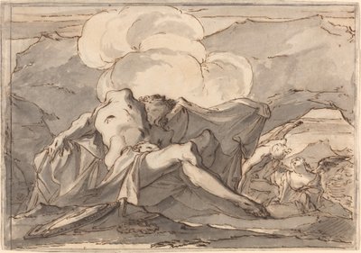 Le Christ mort avec des anges - Paul Troger