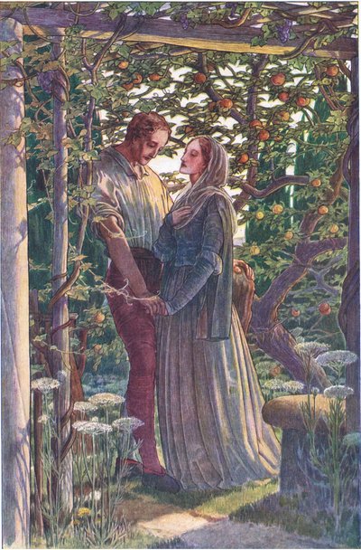 Rencontre équitable des affections les plus rares, illustration de La Tempête, 1908 - Paul Vincent Woodroffe