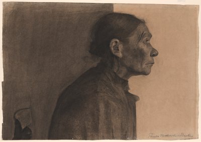 Femme de profil, tournée vers la droite - Paula Modersohn-Becker