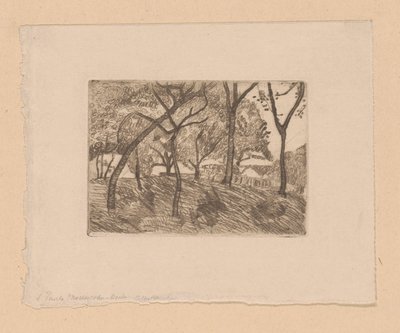 Paysage forestier - Paula Modersohn Becker (signed by artist)