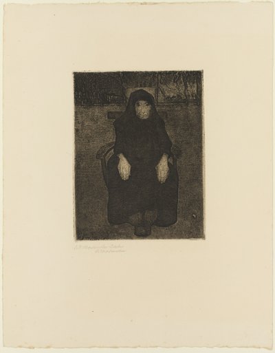Vieille femme assise - Paula Modersohn Becker
