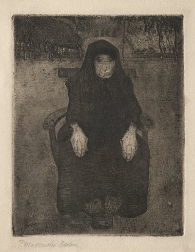 Vieille femme assise - Paula Modersohn Becker