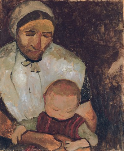 Femme assise avec enfant sur ses genoux, 1903 - Paula Modersohn Becker