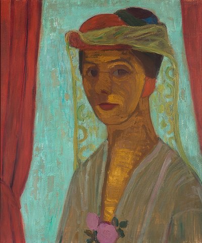 Autoportrait avec chapeau et voile - Paula Modersohn Becker