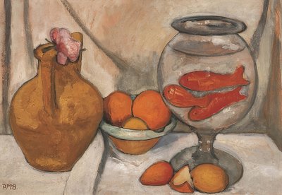Nature morte avec bocal à poissons rouges - Paula Modersohn Becker