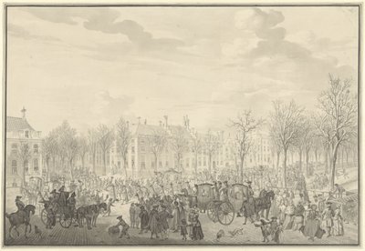 Arrivée du prince Guillaume V à La Haye, 10 novembre 1762 - Paulus Constantijn la Fargue (possibly)