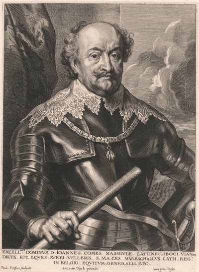 Excellmus. Dominus. D. Joannes. Comes. Nassoviæ. Cattinelliboci. Vian Dietz. Etc - Paulus Pontius
