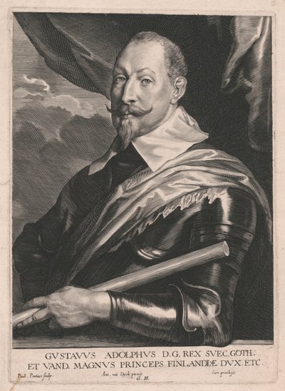 Gustavus Adolphus D.G.Rex Svec.Goth; et Vand, Magnus Princeps Finlandiæ Dux, Etc. - Paulus Pontius