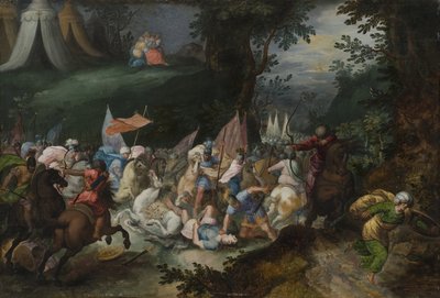 Bataille entre les Israélites et les Amalécites - Pauwel Casteels