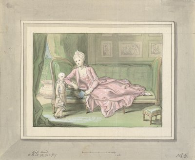 Troisième esquisse pour une peinture de Caroline Mathilde et Frédéric - Peder Als