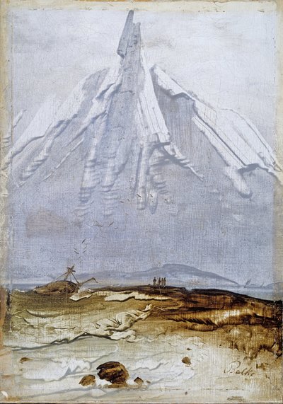 Paysage côtier avec épave - Peder Balke