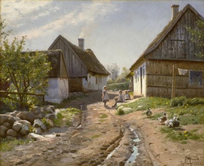 À la ferme - Peder Monsted