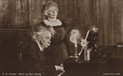 Edvard et Nina Grieg au piano - Peder Severin Krøyer
