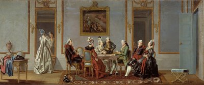 Intérieur de style gustavien avec joueurs de cartes - Pehr Hilleström
