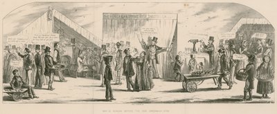 Foire de Bartholomew, Londres : Dimanche avant la foire, Greenwich - Percy Cruikshank