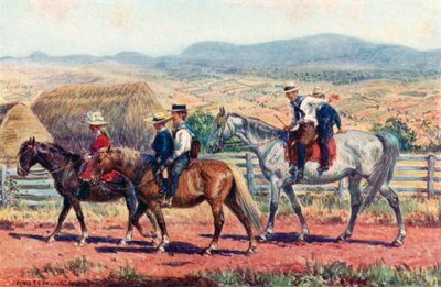 Enfants australiens allant à l
