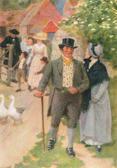 Illustration pour Adam Bede de George Eliot (lithographie couleur) - Percy Tarrant