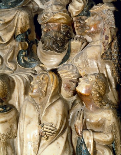 Personnages sculptés de la prédelle du maître-autel de la cathédrale de Tarragone - Pere Johan
