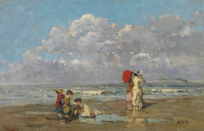 Sur la plage - Pericles Pantazis