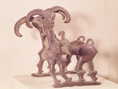 Mors de cheval décorés de deux bouquetins, de Lorestan, Iran, 8e-7e siècle av. J.-C. - Period Neo Elamite