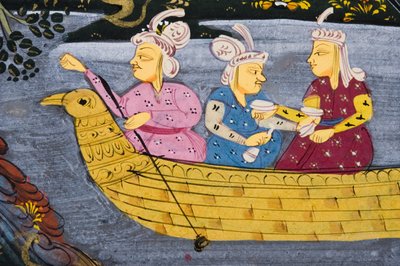 Scène de chasse (détail) - Persian School