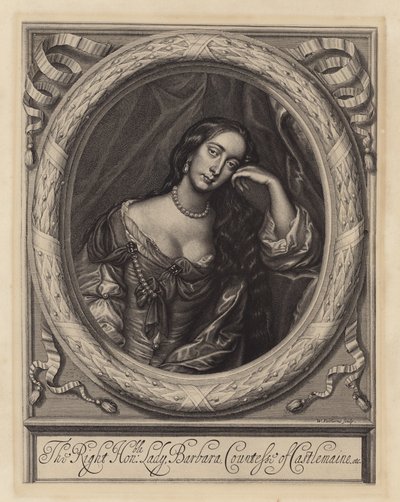 Barbara Villiers, comtesse de Castlemaine, maîtresse du roi Charles II - Peter (after) Lely