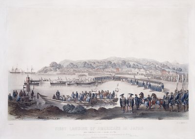 Premier débarquement des Américains au Japon à Gore-Hama le 14 juillet 1853 - Peter Bernhard Wilhelm Heine