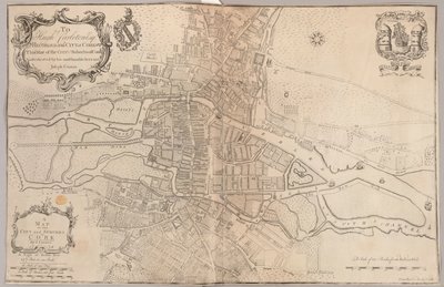 Une carte de la ville et des faubourgs de Cork - Peter Butler