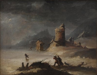 Paysage avec patineurs - Peter Cramer