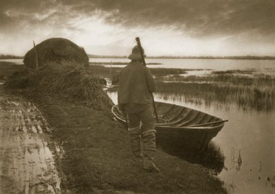Homme des marais en route pour couper du Schoof-stuff, vers 1886 - Peter Emerson und Thomas Goodall