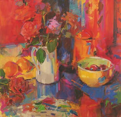 Roses en bonbon - Peter Graham (Contemporary)