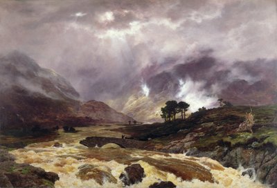 Une crue dans les Highlands - Peter Graham