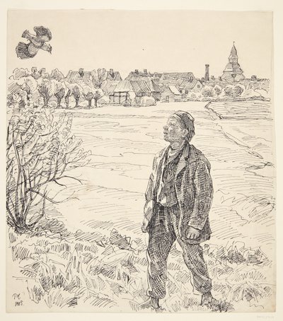 Le garçon et le vanneau. Faaborg avec l