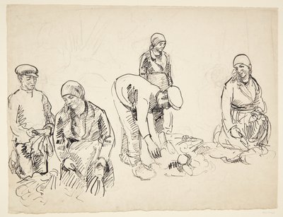 Récolteurs de betteraves. Feuille d