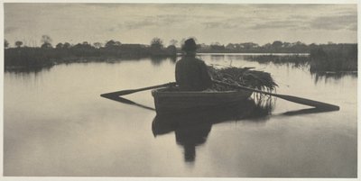 Retour à la maison avec le Schoof-Stuff de Life and Landscape on the Norfolk Broads, 1886, planche XXI, 1886 - Peter Henry Emerson