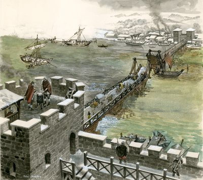Pont sur la Tamise construit par les Romains - Peter Jackson