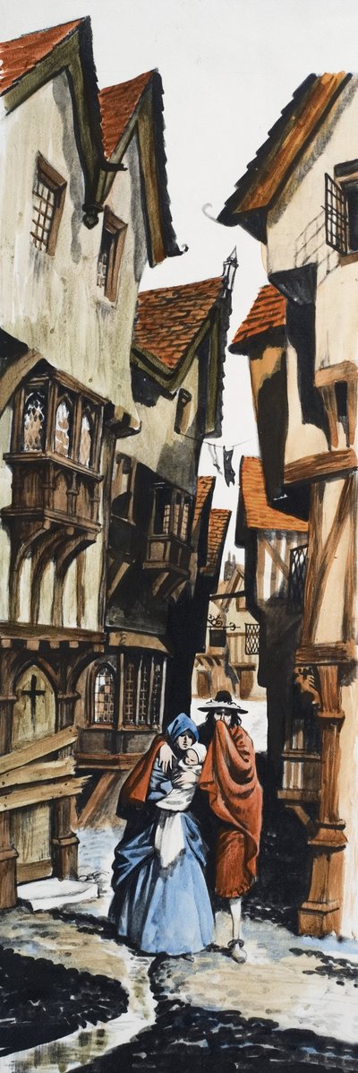 Famille marchant en ville - Peter Jackson