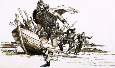 Le roi Vortigern a amené deux chefs barbares - Hengest et Horsa - en Grande-Bretagne - Peter Jackson