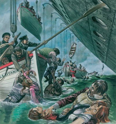 Le naufrage du Titanic (gouache sur papier) - Peter Jackson