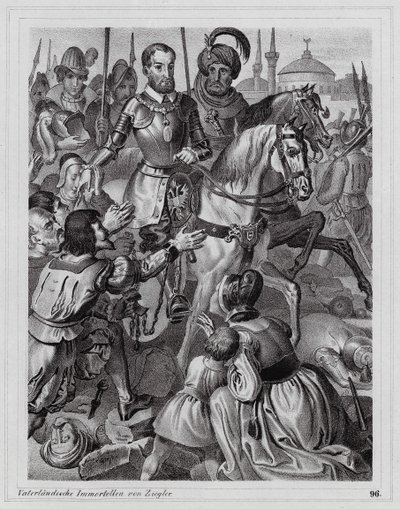 Charles V libérant des esclaves chrétiens de Tunis - Peter Johann Nepomuk Geiger