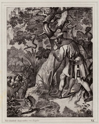 Découverte des sources thermales de Baden, Autriche - Peter Johann Nepomuk Geiger