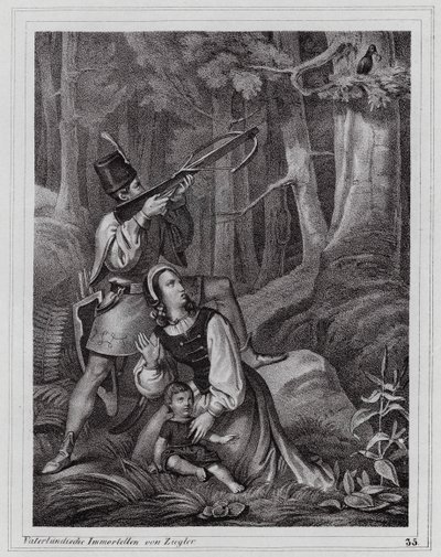 Matthias Corvin, le roi corbeau (gravure) - Peter Johann Nepomuk Geiger