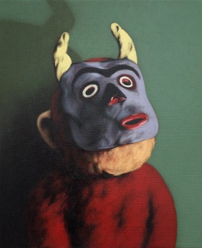 Singe avec masque de vache - Peter Jones