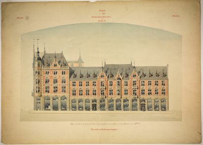 Rathskeller Neubau, Halle (Saale), Saxe-Anhalt, Allemagne, Élévation - Peter Joseph Weber