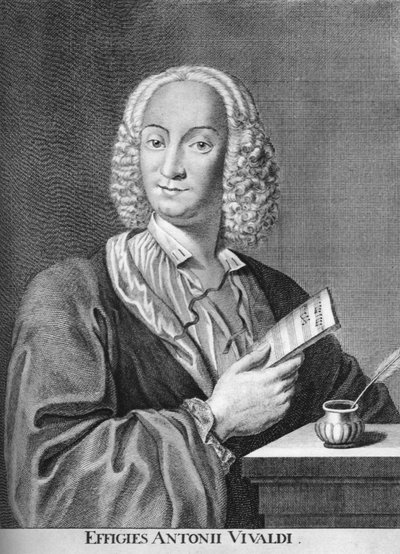 Antonio Vivaldi, compositeur baroque italien, prêtre catholique et violoniste virtuose, 1725 - Peter La Cave