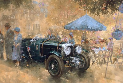 Fête de jardin avec la Bentley - Peter Miller